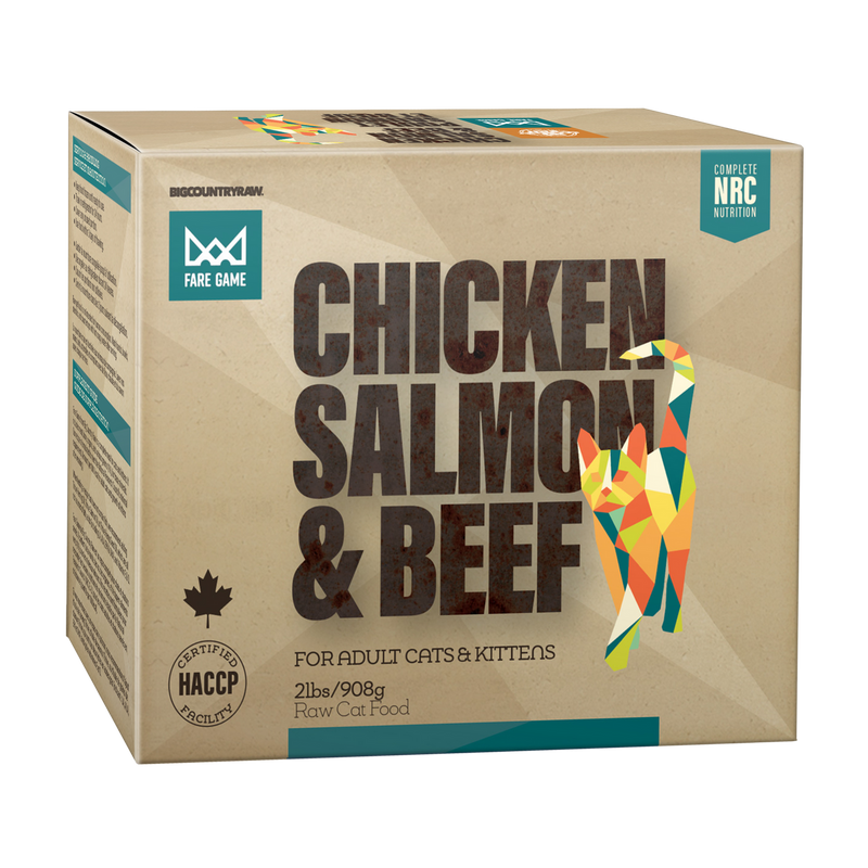 Fare Game Chicken, Salmon and Beef - 2 lb