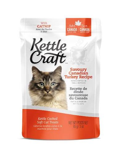 Kettle Craft Savoury Canadian Turkey Cat Treats 85g
